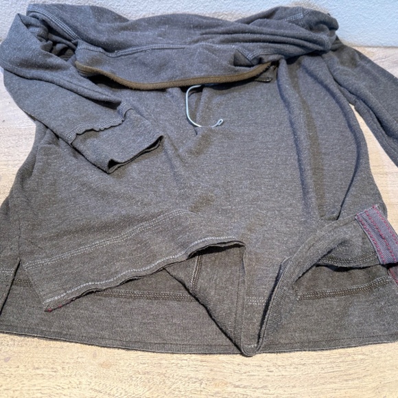 TRUE GRIT Daybreak 1/4 Zip Pullover Top Khaki Brown Gray Size Medium M - Picture 11 of 11